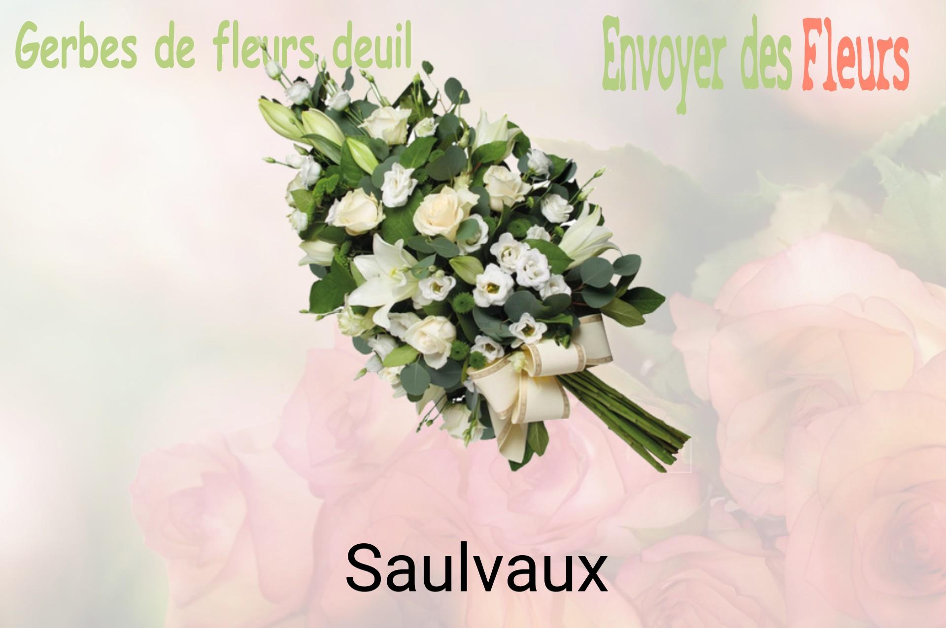 Gerbe de fleurs de deuil livrée à Saulvaux